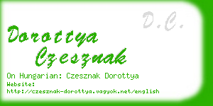 dorottya czesznak business card